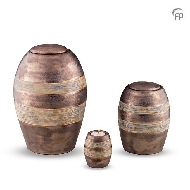 KU 306 Keramische urn metallic