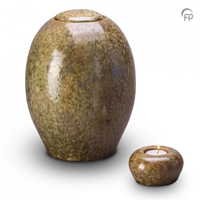 KU 303 Keramische urn kristal lak