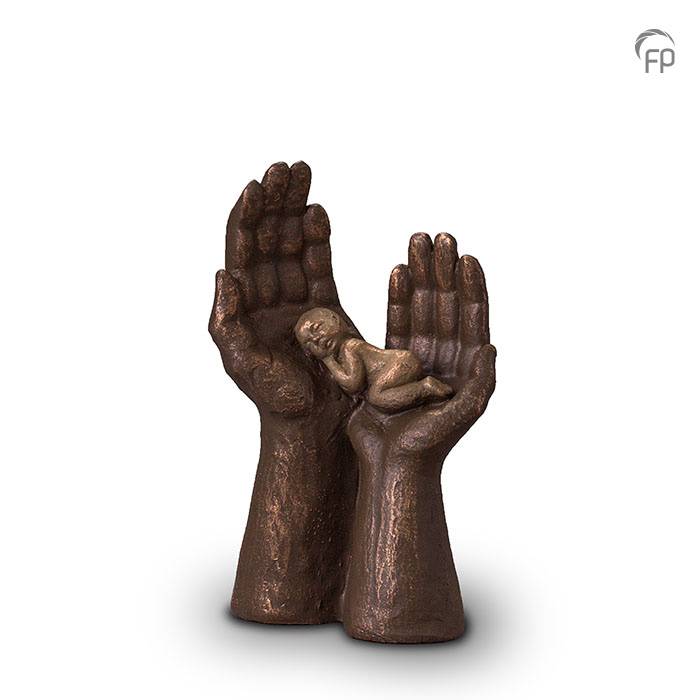 UGK 056 A Keramische urn brons Blijvende herinnering
