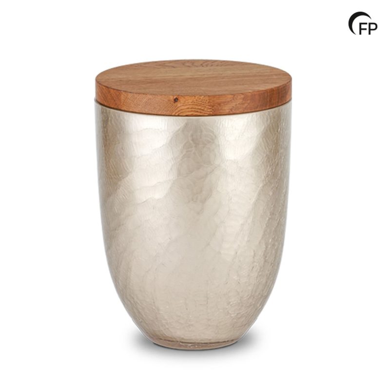 GU 401 Glazen urn Oak Crackel
