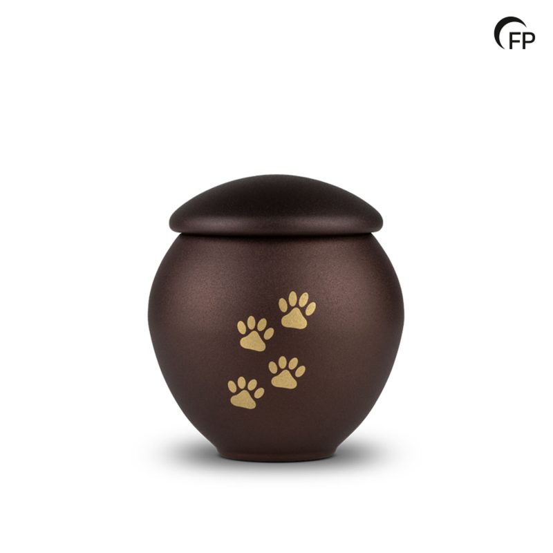 HU 903 L Metaal dierenurn groot - Bronze Memory