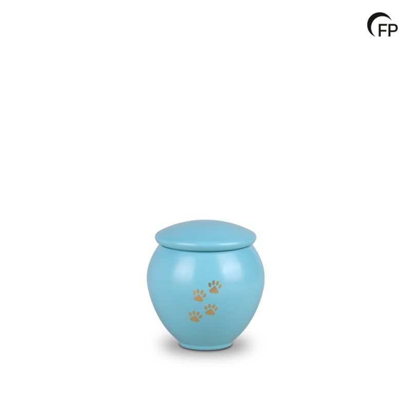 HU 907 S Metaal dierenurn klein - Tiffany Grace